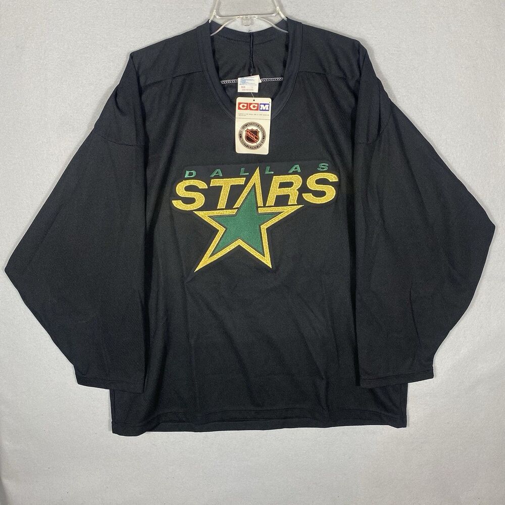 Vintage CCM Maska Dallas Stars Air-Knit NHL hockey jersey Large